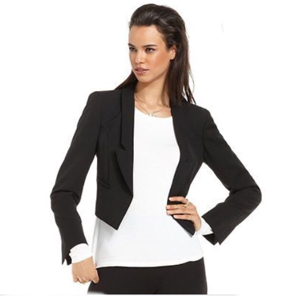 RACHEL Rachel Roy Black Cropped Blazer